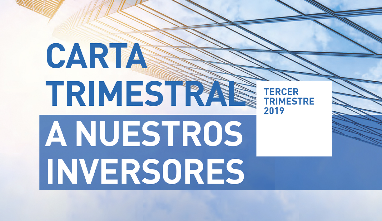 Carta trimestral a inversores, tercer trimestre de 2019