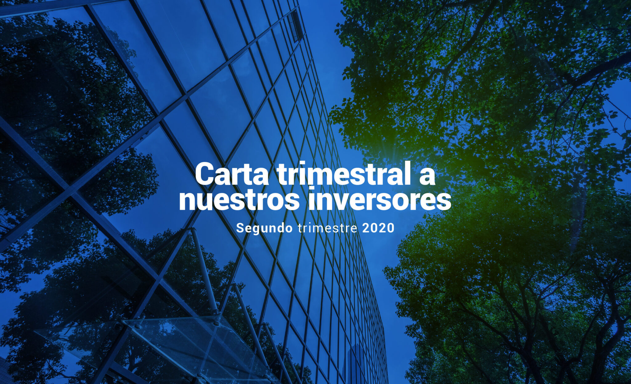 Carta Trimestral a nuestros inversores, segundo trimestre de 2020