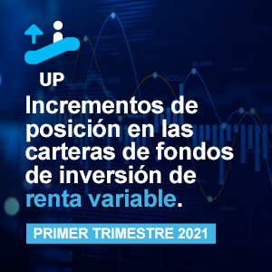 Aumentos de posición en los fondos de inversión de renta variable en el primer trimestre de 2021